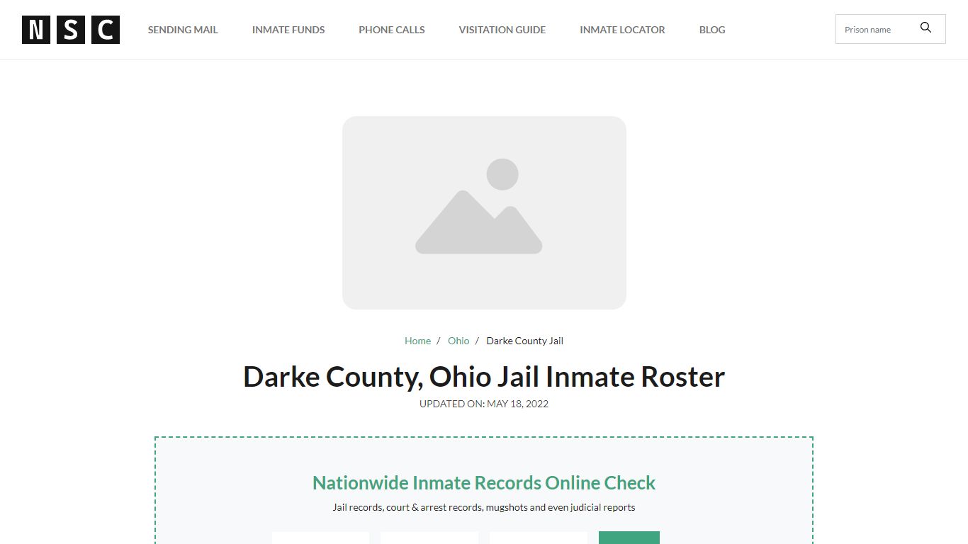 Darke County, Ohio Jail Inmate Roster